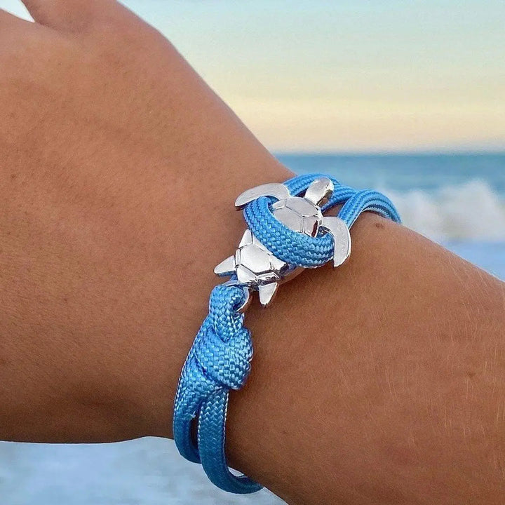 Leather Bracelet in the Shape of a Sea Turtle