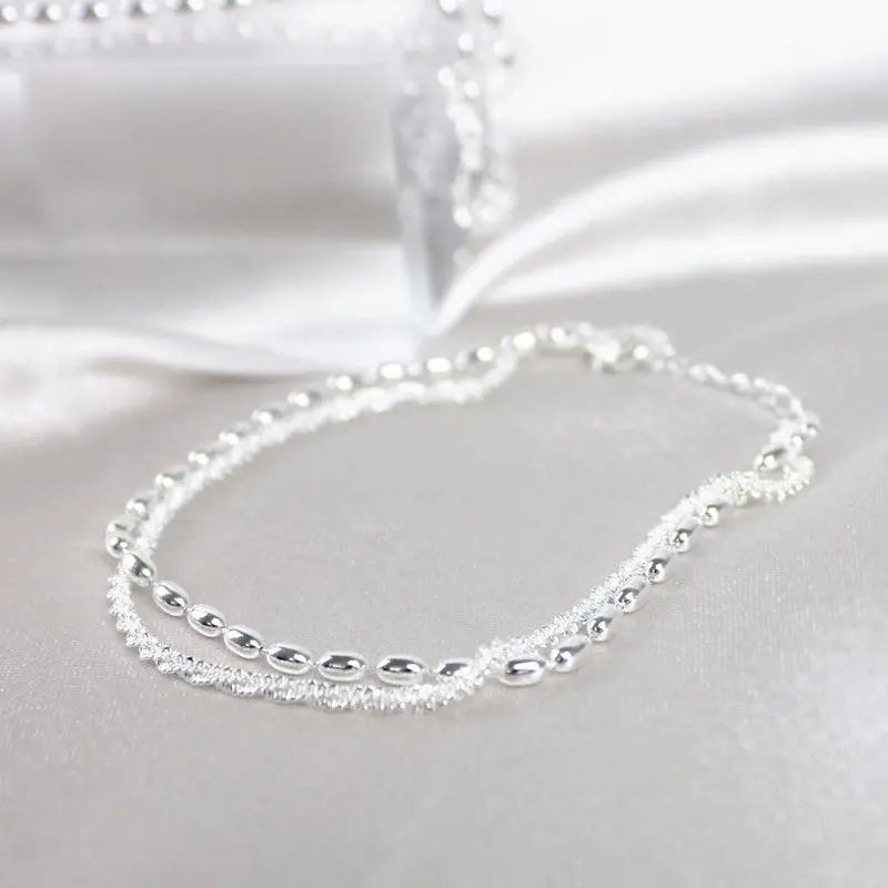 Zirconia Silver Bracelet