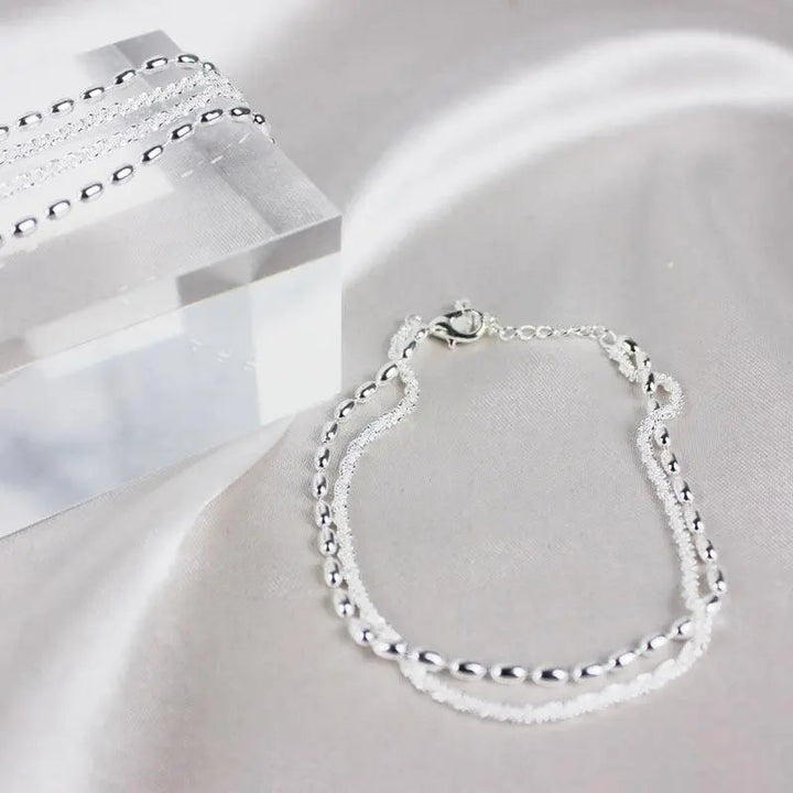 Zirconia Silver Bracelet