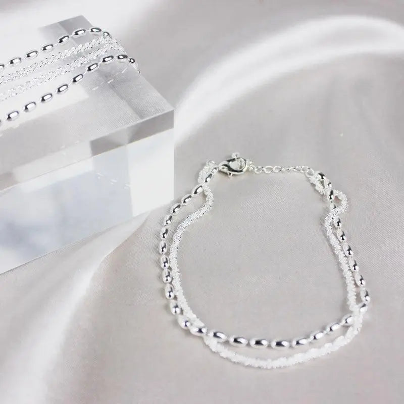 Zirconia Silver Bracelet