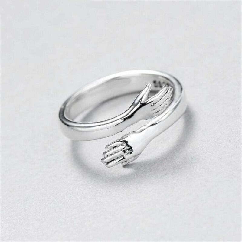 Adjustable Cuddle Ring in Silver