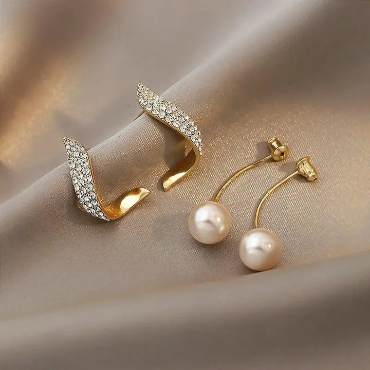 Golden Pearl Earrings