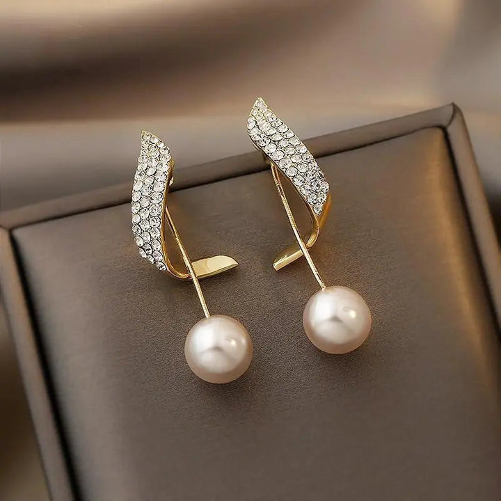 Golden Pearl Earrings
