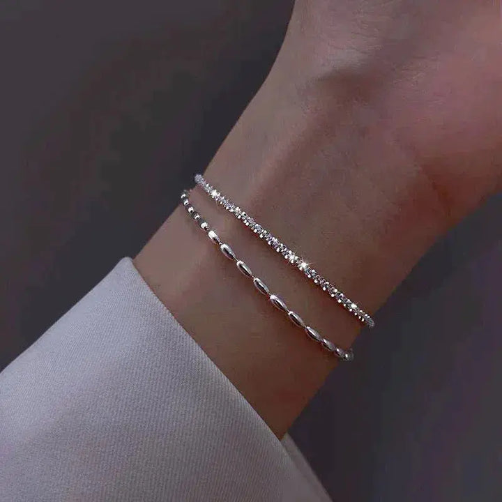 Zirconia Silver Bracelet