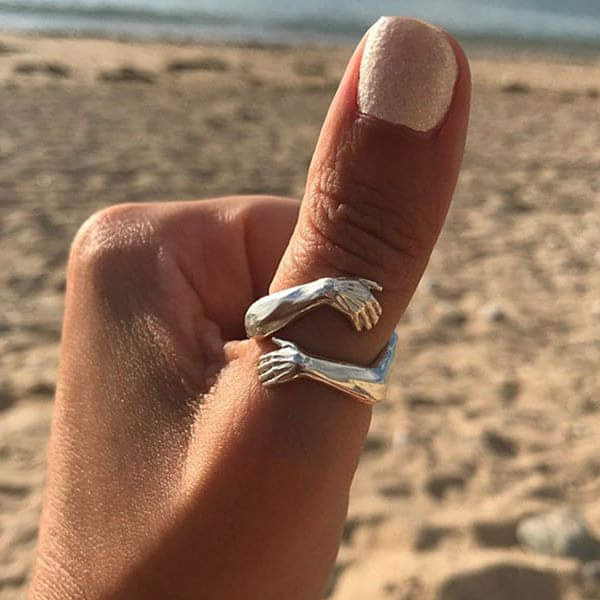 Adjustable Cuddle Ring in Silver