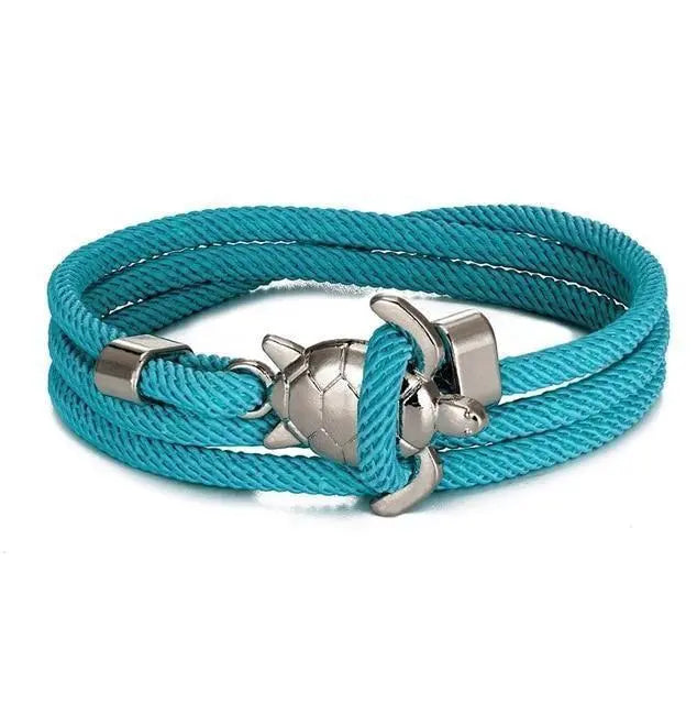 Leather Bracelet in the Shape of a Sea Turtle